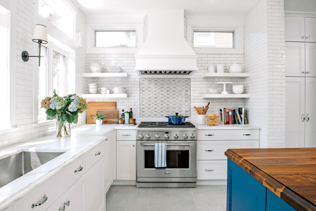 Белая кухня – правила оформления